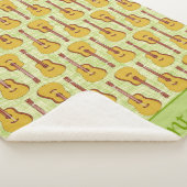 Akoestische Gitaar Gepersonaliseerde Sherpa Deken (3/4)