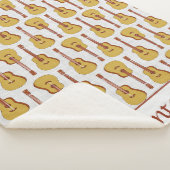 Akoestische Gitaar Gepersonaliseerde Sherpa Deken (3/4)