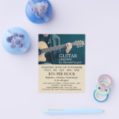 Akoestische gitaar, gitaarlessen Adverteren flyer (Enkel)