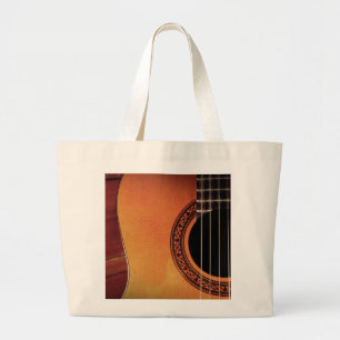 Akoestische gitaar grote tote bag
