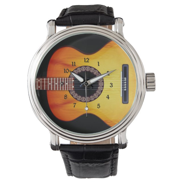 Akoestische gitaar horloge (Voorkant)