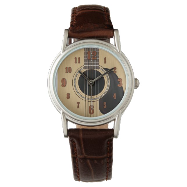 Akoestische gitaar horloge (Voorkant)