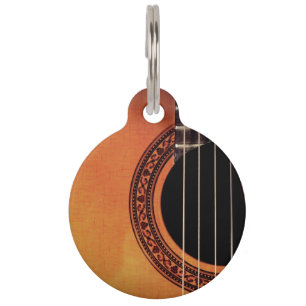 Akoestische gitaar huisdierpenning