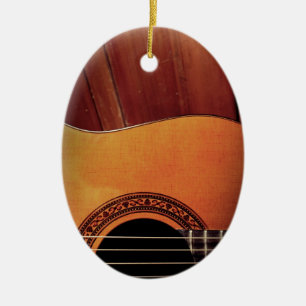 Akoestische gitaar keramisch ornament