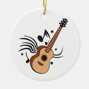 Akoestische gitaar keramisch ornament