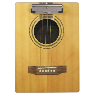 Akoestische gitaar klembord