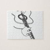 akoestische gitaar legpuzzel (Horizontaal)