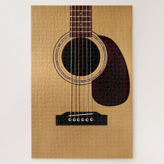 Akoestische gitaar legpuzzel (Verticaal)