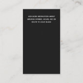 Akoestische gitaar leraar Visitekaartje (Achterkant)