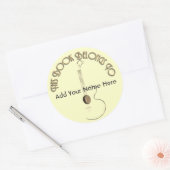 Akoestische Gitaar Logo Design Bookplate Stickers (Envelop)