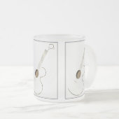 Akoestische gitaar Logo Design Mokken (Voorkant rechts)