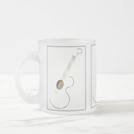 Akoestische gitaar Logo Design Mokken (Links)