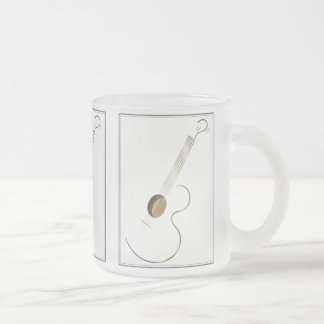 Akoestische gitaar Logo Design Mokken