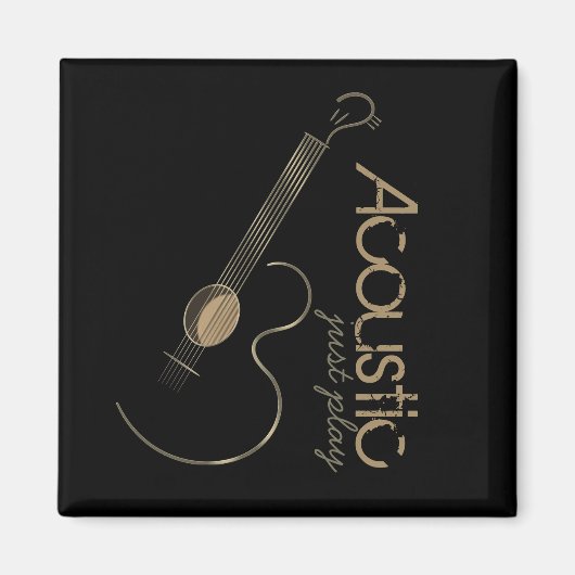Akoestische gitaar Logo magneten (Voorkant)