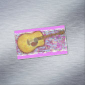 Akoestische gitaar magnetisch visitekaartje (Voorbeeld)