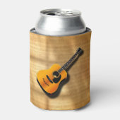 Akoestische  gitaar met aangepaste muzikant blikjeskoeler (Blikje Voorkant)