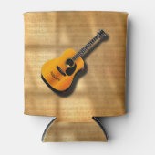 Akoestische  gitaar met aangepaste muzikant blikjeskoeler (Voorkant)