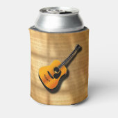 Akoestische  gitaar met aangepaste muzikant blikjeskoeler (Blikje Achterkant)