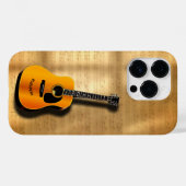 Akoestische gitaar met aangepaste muzikant Case-Mate iPhone case (Achterkant (horizontaal))