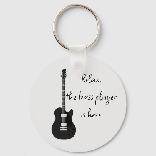 Akoestische  gitaar met aangepaste muzikant sleutelhanger (Voorkant)