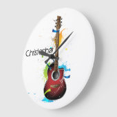  akoestische gitaar met Spletters verf Grote Klok (Hoek)