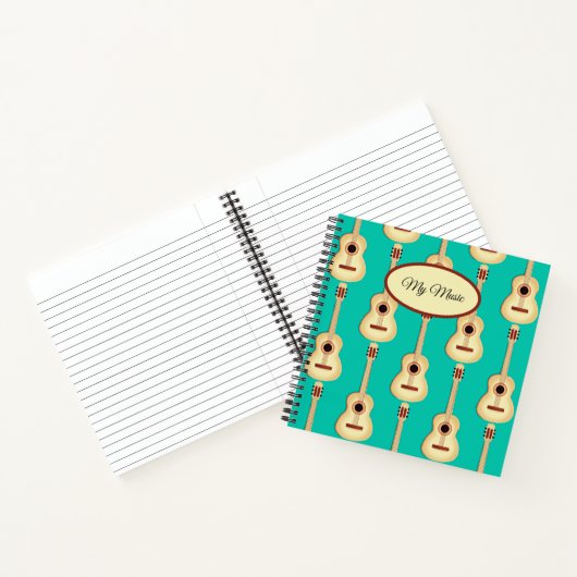 Akoestische gitaar / Muziek Notitieboek (Binnen)