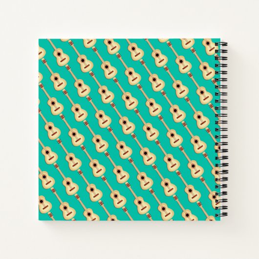 Akoestische gitaar / Muziek Notitieboek (Achterkant)