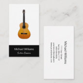 Akoestische gitaar muzieklessen Professioneel Visitekaartje (Voorkant / Achterkant)