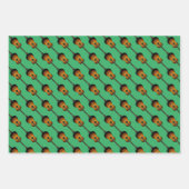 Akoestische gitaar muzikaal ontwerp inpakpapier vel (Voorkant)