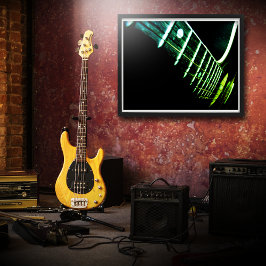 Akoestische gitaar (Neon versie) Poster