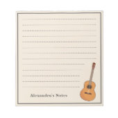 Akoestische gitaar notitieblok (Voorkant)