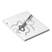 akoestische gitaar notitieblok (Schuin)