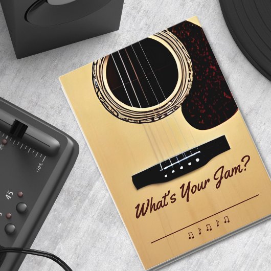 Akoestische gitaar partij muziek bruiloft lied ver informatiekaartje