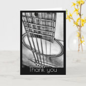 Akoestische gitaar perspectief snaren Dank u Kaart (Gele Bloem)