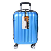 Akoestische gitaar piano toetsen muziek leraar bagagelabel