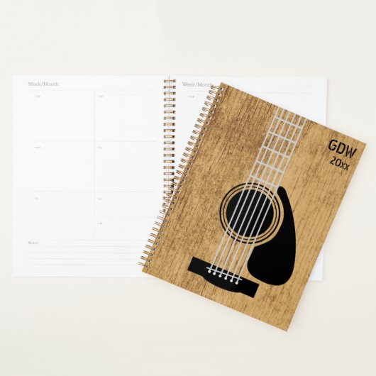 Akoestische Gitaar Planner (Display)