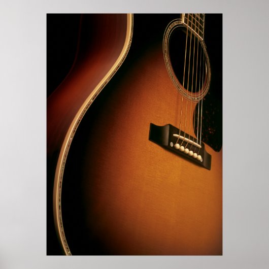 akoestische gitaar poster (Voorkant)