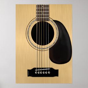Akoestische gitaar poster