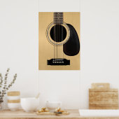 Akoestische gitaar poster (Keuken)