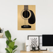 Akoestische gitaar poster (Thuiskantoor)
