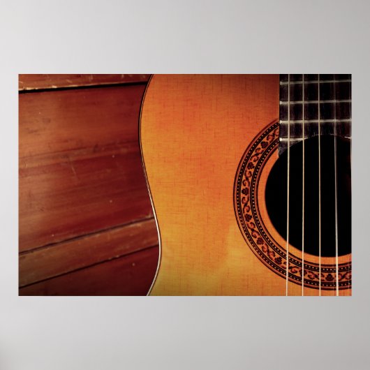Akoestische gitaar poster (Voorkant)