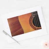 Akoestische gitaar rechthoekige sticker (Envelop)