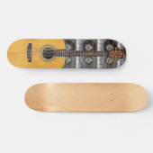 Akoestische gitaar & Retro Tape Rock n Roll Persoonlijk Skateboard (Horizontaal)