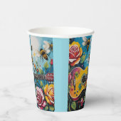 Akoestische gitaar Rozen en bijen Spring Garden Papieren Bekers (Rechts)