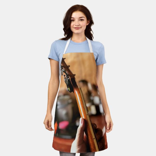  akoestische gitaar schort (Gedragen)