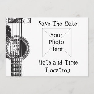 Akoestische gitaar Sla de datum op Save The Date