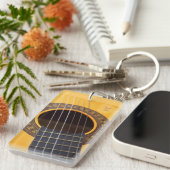 Akoestische gitaar sleutelhanger (Voorkant Rechts)