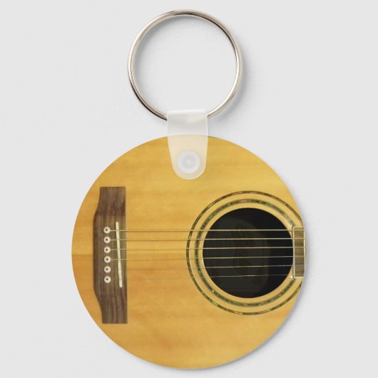 Akoestische gitaar sleutelhanger (Voorkant)