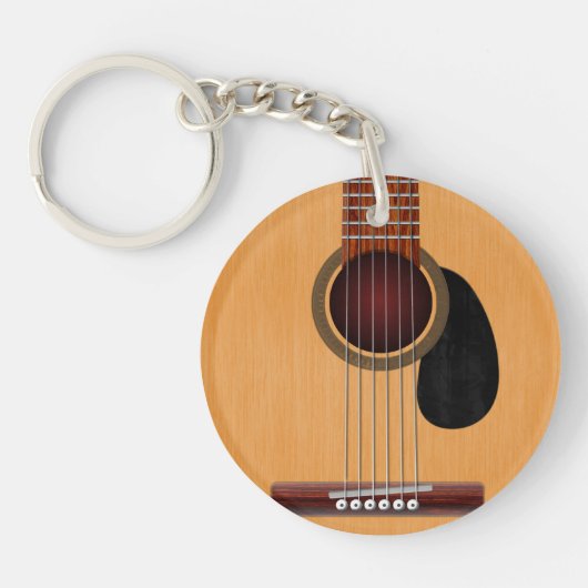 Akoestische gitaar sleutelhanger (Voorkant)