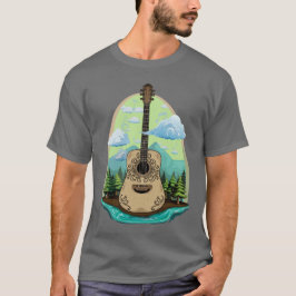 Akoestische gitaar Smokey Mountain Vibes T-shirt